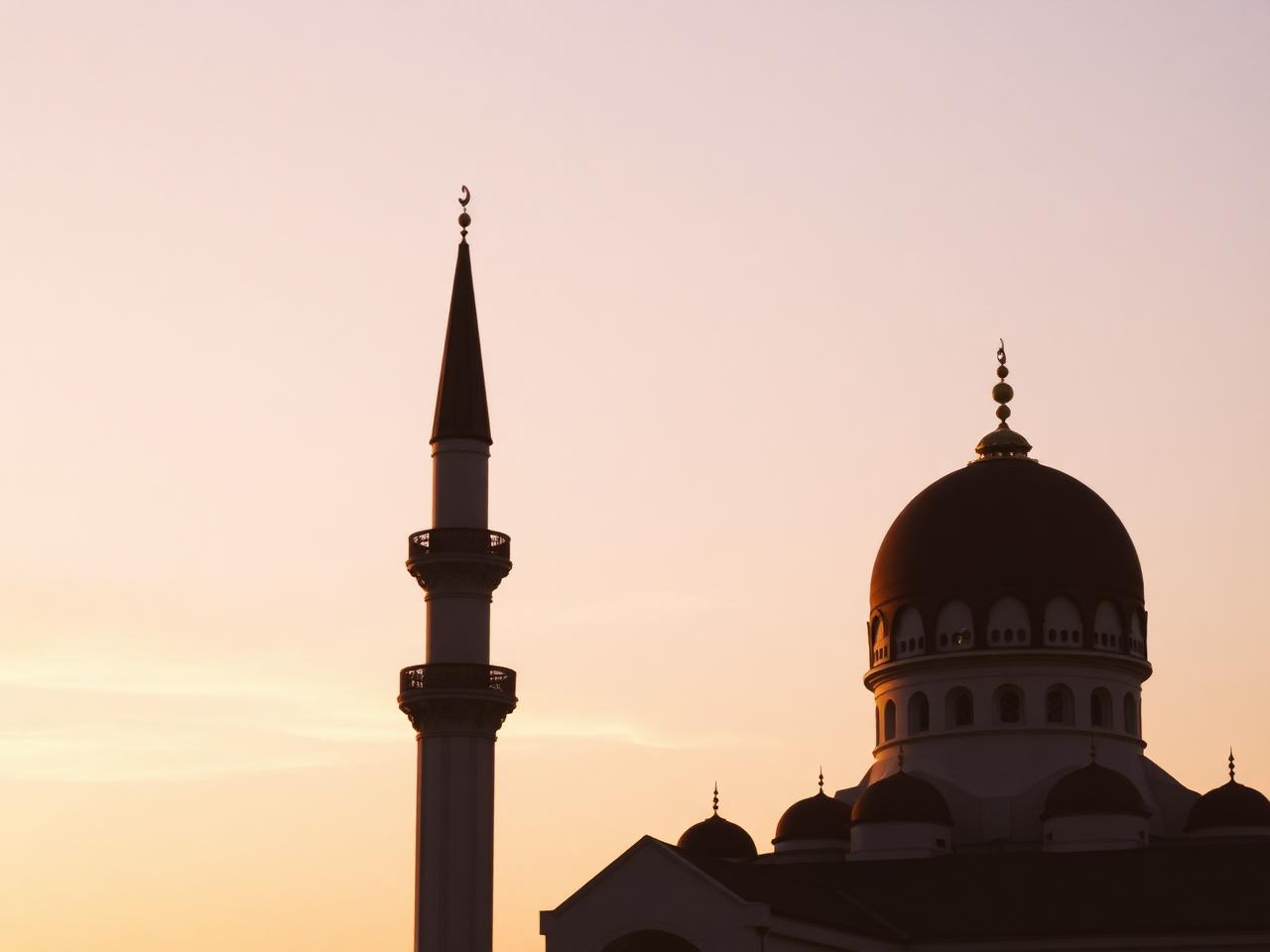 Atmospheric interior of a mosque